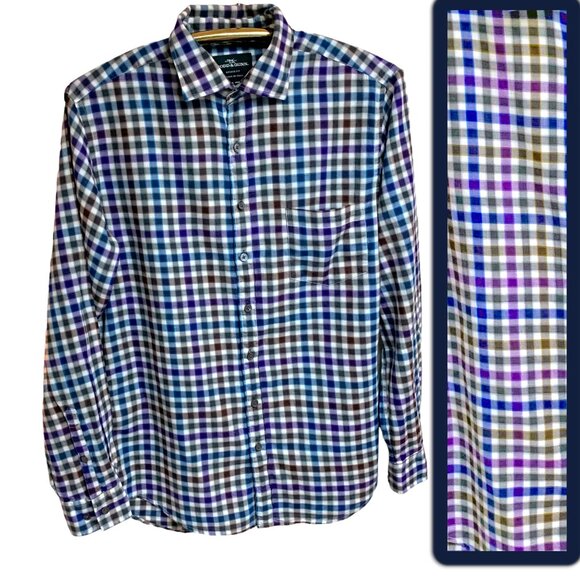 Rodd & Gunn Sports Fit  Multicolor‎ Check Plaid Button Down Shirt - Picture 1 of 13